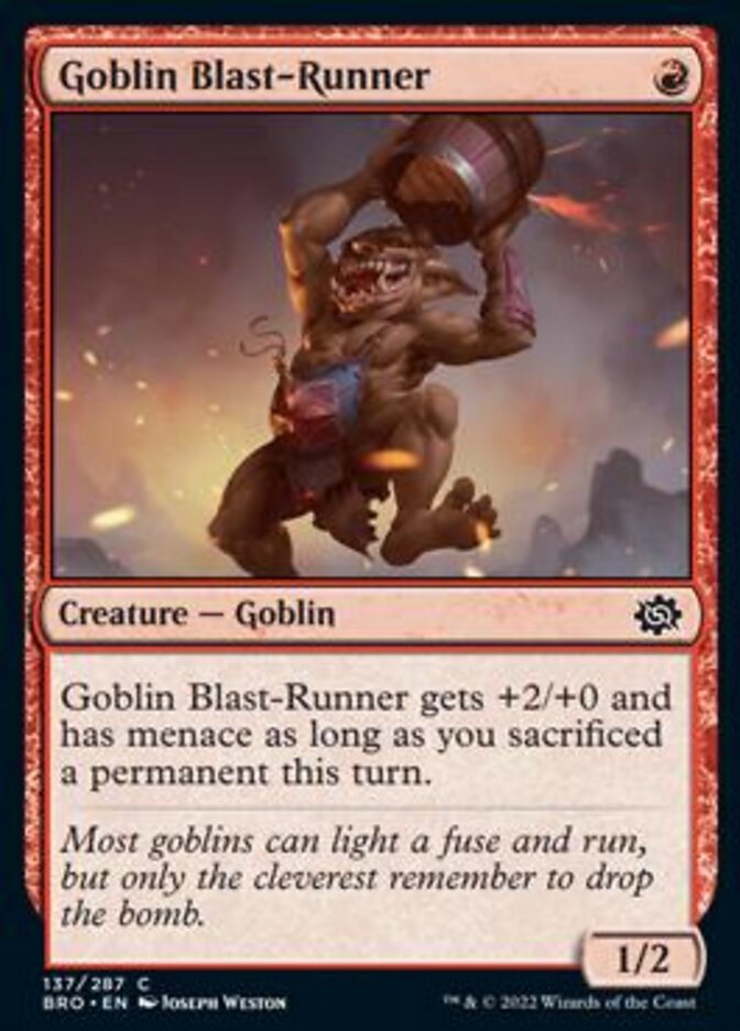 Goblin Blast-Runner [The Brothers' War] | Tacoma Games