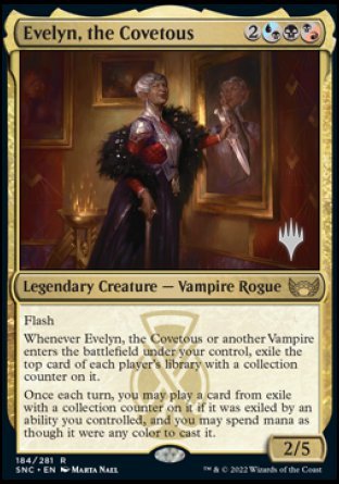 Evelyn, the Covetous (Promo Pack) [Streets of New Capenna Promos] | Tacoma Games