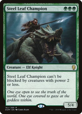 Steel Leaf Champion [Dominaria Promos] | Tacoma Games