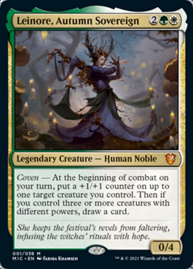 Leinore, Autumn Sovereign (Display Commander) [Innistrad: Midnight Hunt Commander] | Tacoma Games