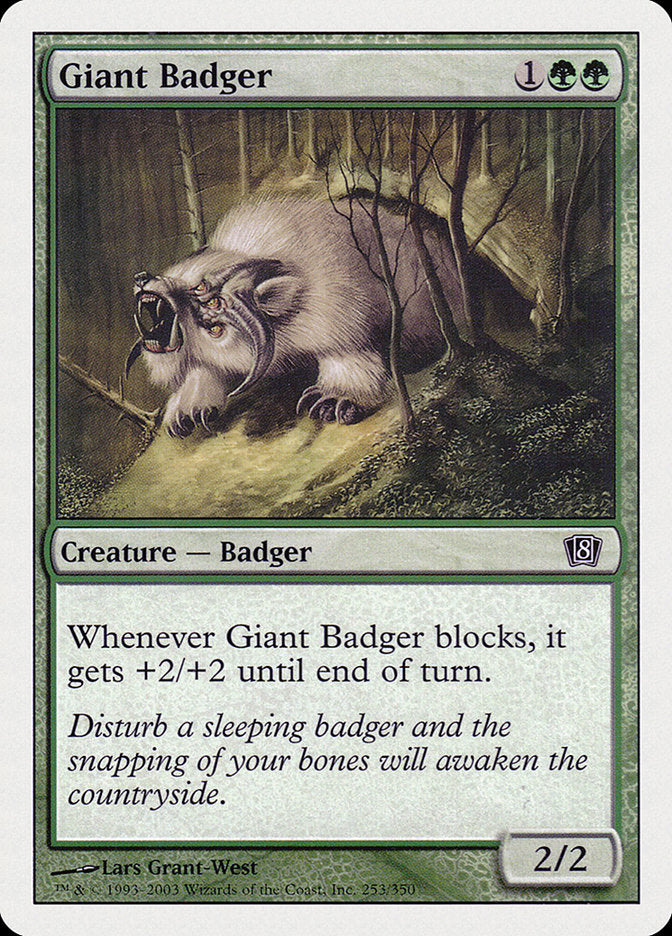 Giant Badger [Eighth Edition] | Tacoma Games