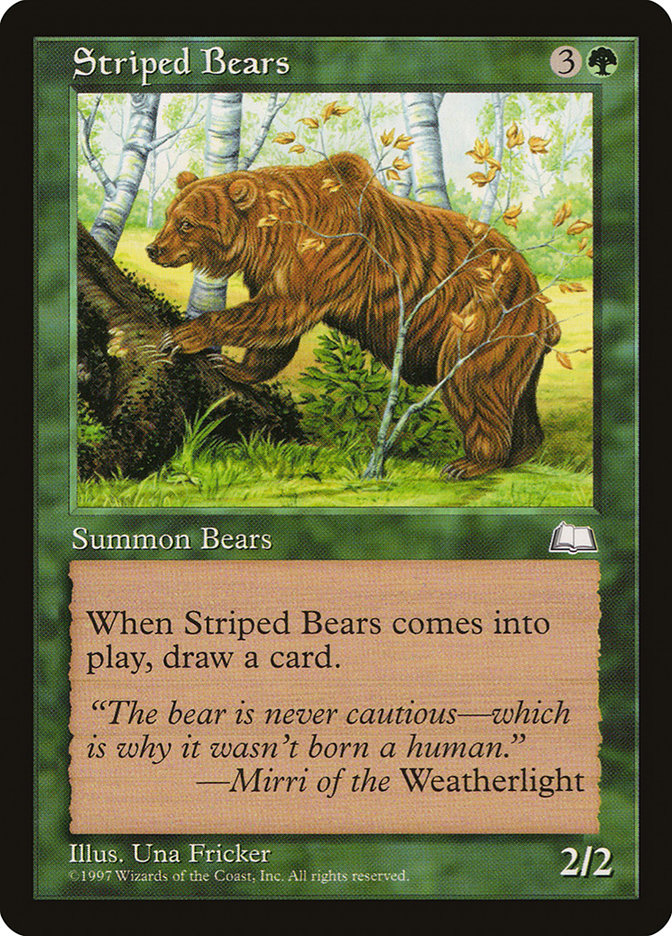Striped Bears [Weatherlight] | Tacoma Games
