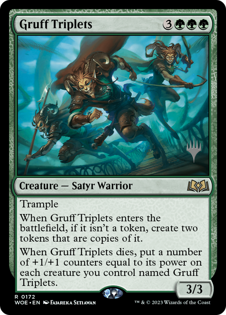 Gruff Triplets (Promo Pack) [Wilds of Eldraine Promos] | Tacoma Games