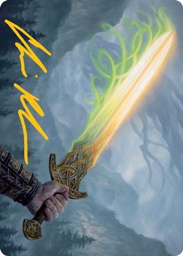 Sword of Hearth and Home Art Card (Gold-Stamped Signature) [Modern Horizons 2 Art Series] | Tacoma Games
