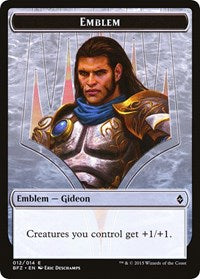 Emblem - Gideon, Ally of Zendikar [Battle for Zendikar Tokens] | Tacoma Games