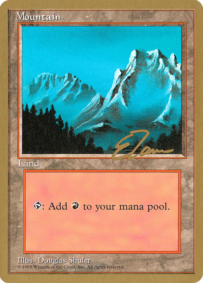 Mountain (et374) (Eric Tam) [Pro Tour Collector Set] | Tacoma Games