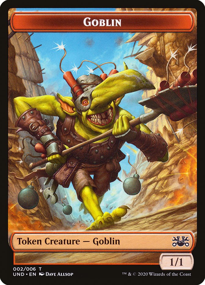 Goblin // Giant Teddy Bear Double-sided Token [Unsanctioned Tokens] | Tacoma Games