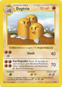 Dugtrio (19) [Base Set (Shadowless)] | Tacoma Games