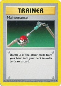 Maintenance (83) [Base Set (Shadowless)] | Tacoma Games