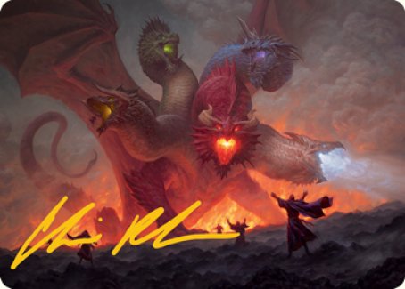 Tiamat Art Card (Gold-Stamped Signature) [Dungeons & Dragons: Adventures in the Forgotten Realms Art Series] | Tacoma Games