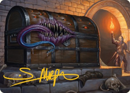Mimic Art Card (Gold-Stamped Signature) [Dungeons & Dragons: Adventures in the Forgotten Realms Art Series] | Tacoma Games