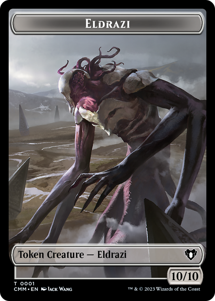 Eldrazi // Knight Double-Sided Token [Commander Masters Tokens] | Tacoma Games