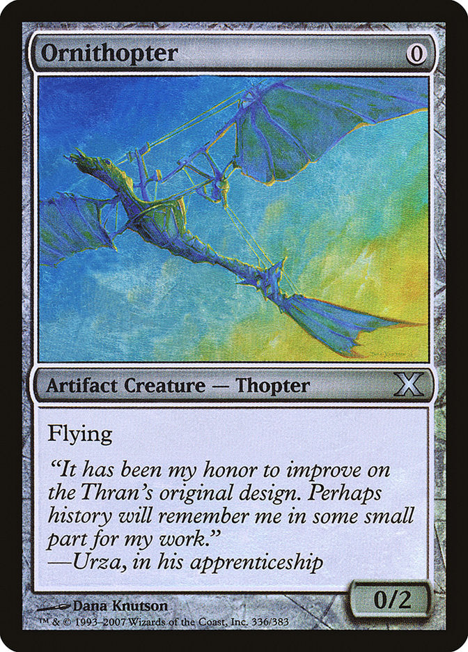 Ornithopter (Premium Foil) [Tenth Edition] | Tacoma Games