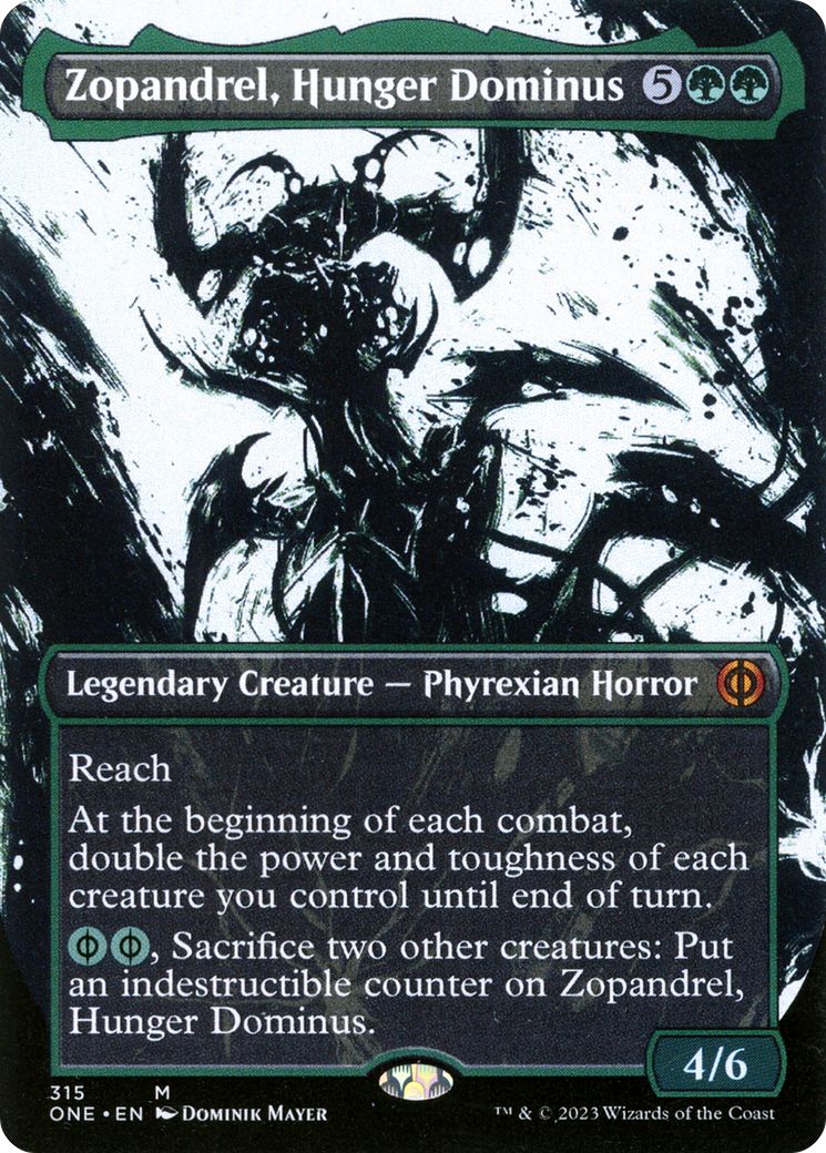 Zopandrel, Hunger Dominus (Borderless Ichor) [Phyrexia: All Will Be One] | Tacoma Games