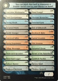 Checklist Card - (CH1) Shadows over Innistrad [Shadows over Innistrad Tokens] | Tacoma Games