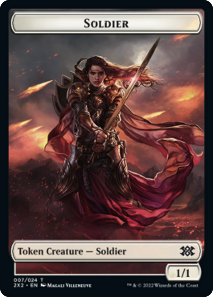 Faerie Rogue // Soldier Double-sided Token [Double Masters 2022 Tokens] | Tacoma Games