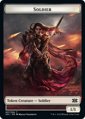 Elemental // Soldier Double-sided Token [Double Masters 2022 Tokens] | Tacoma Games