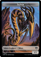 Sliver Army // Sliver Double-Sided Token [Commander Masters Tokens] | Tacoma Games