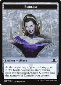 Emblem - Liliana, the Last Hope [Eldritch Moon Tokens] | Tacoma Games