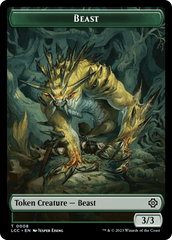 Beast // Merfolk (0003) Double-Sided Token [The Lost Caverns of Ixalan Commander Tokens] | Tacoma Games