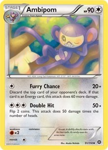 Ambipom (91) [XY - Steam Siege] | Tacoma Games