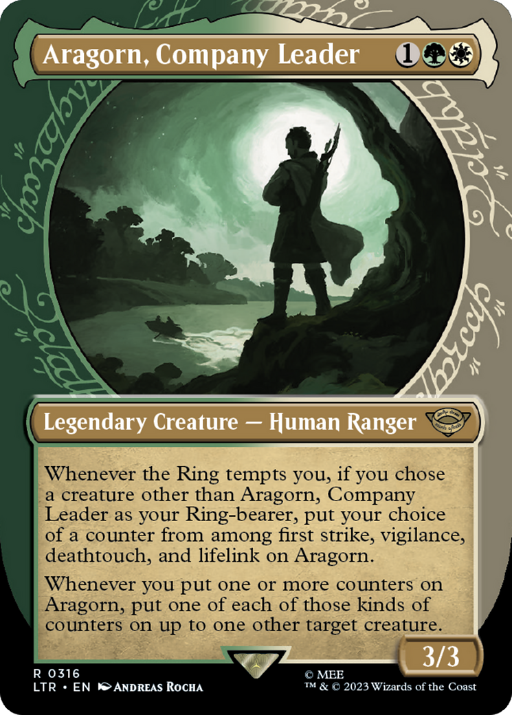 Aragorn, Company Leader (Showcase Ring Frame) [The Lord of the Rings: Tales of Middle-Earth] | Tacoma Games