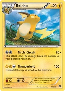 Raichu (Battle Arena Deck Exclusive) (43) [Deck Exclusives] | Tacoma Games