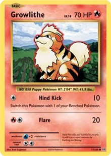 Growlithe (17) [XY - Evolutions] | Tacoma Games