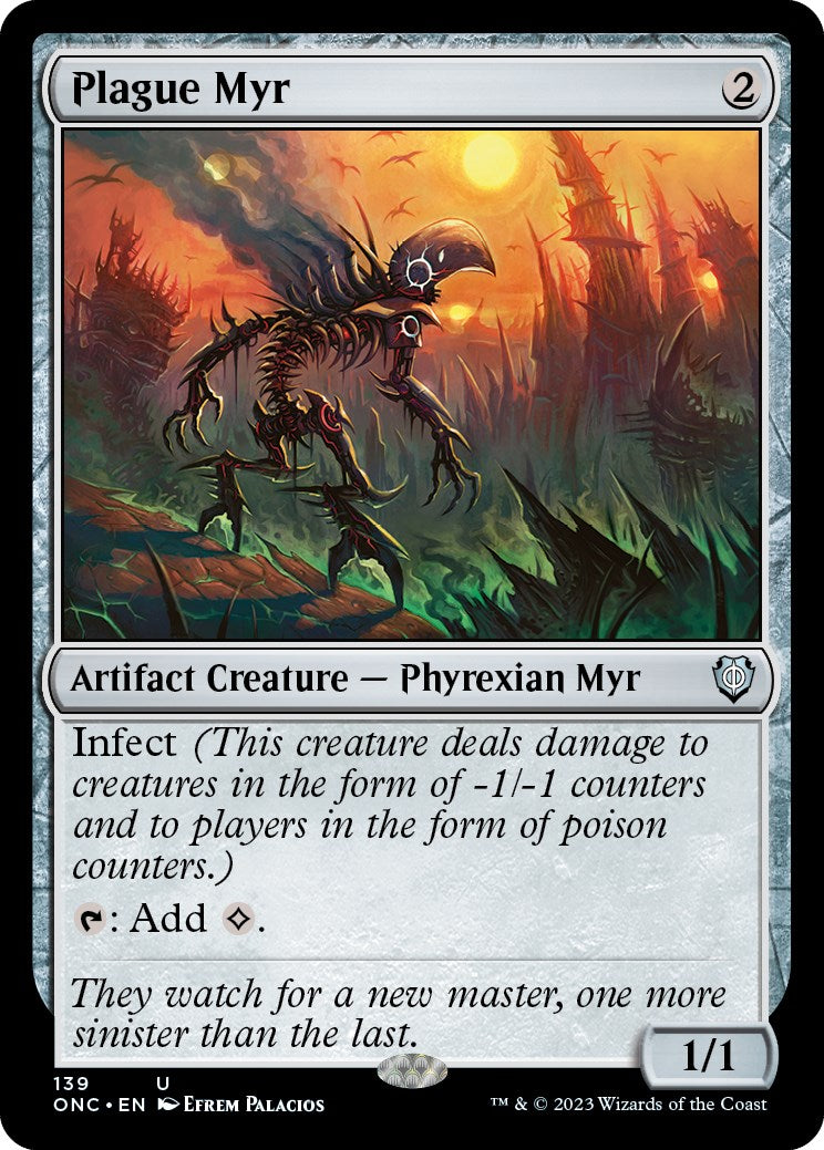 Plague Myr [Phyrexia: All Will Be One Commander] | Tacoma Games