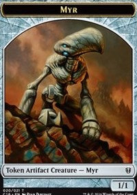 Myr // Bird (White) Double-sided Token [Commander 2016 Tokens] | Tacoma Games