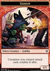 Goblin // Zombie Double-sided Token [Commander 2016 Tokens] | Tacoma Games