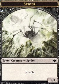 Spider // Saproling Double-sided Token [Planechase Anthology Tokens] | Tacoma Games