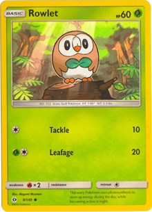 Rowlet (Water-Web Holo Exclusive) (9) [Miscellaneous Cards & Products] | Tacoma Games
