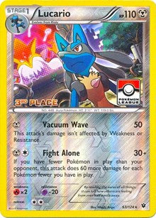 Lucario - 63/124 (League Promo) [3rd Place] (63) [League & Championship Cards] | Tacoma Games