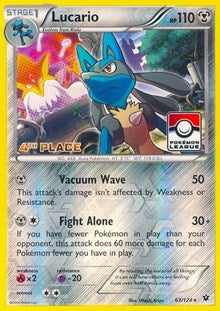 Lucario - 63/124 (League Promo) [4th Place] (63) [League & Championship Cards] | Tacoma Games