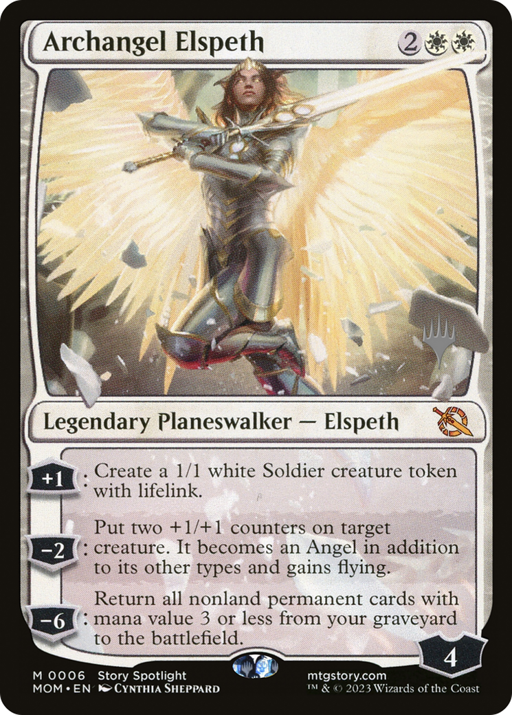 Archangel Elspeth (Promo Pack) [March of the Machine Promos] | Tacoma Games
