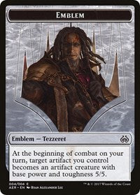 Emblem - Tezzeret the Schemer [Aether Revolt Tokens] | Tacoma Games
