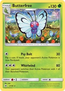 Butterfree (3) [SM Base Set] | Tacoma Games