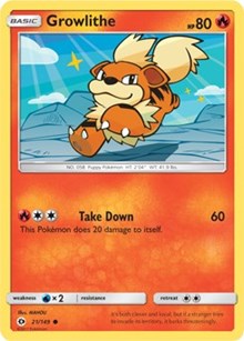 Growlithe (21) [SM Base Set] | Tacoma Games