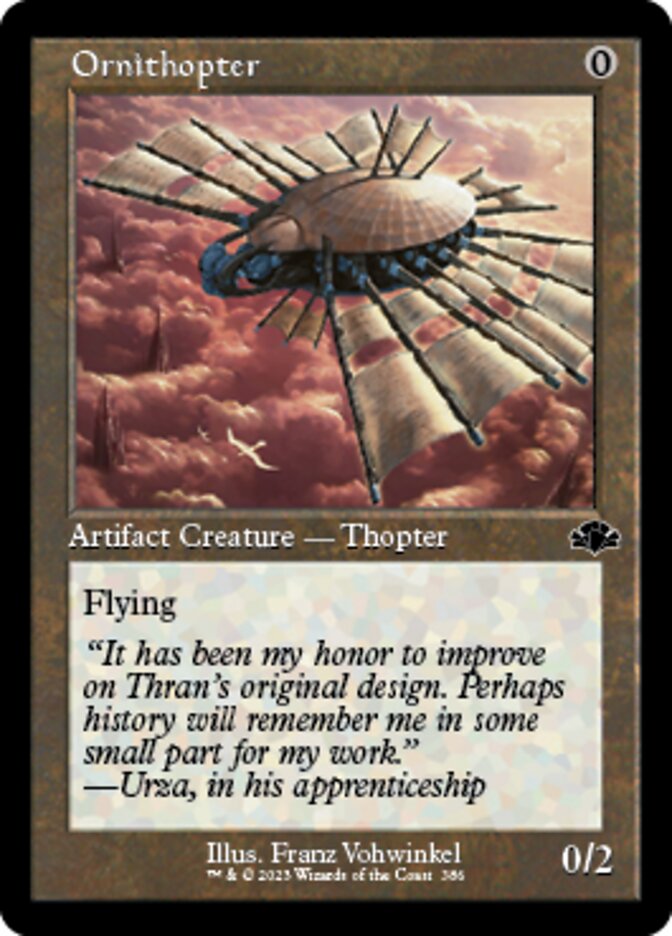 Ornithopter (Retro) [Dominaria Remastered] | Tacoma Games