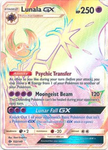 Lunala GX (Secret) (153) [SM Base Set] | Tacoma Games