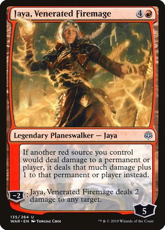 Jaya, Venerated Firemage [War of the Spark] | Tacoma Games