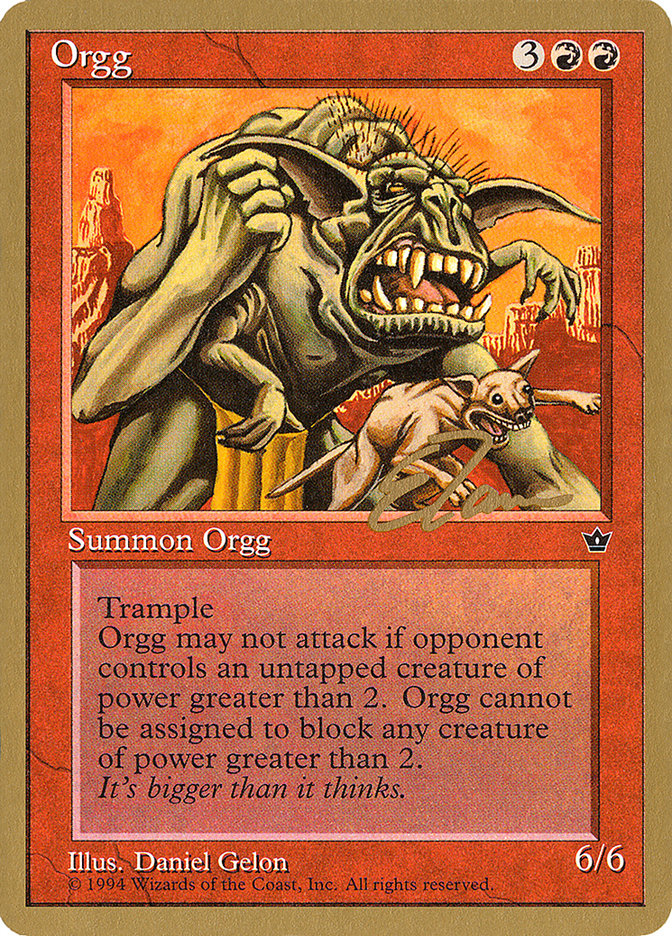 Orgg (Eric Tam) [Pro Tour Collector Set] | Tacoma Games