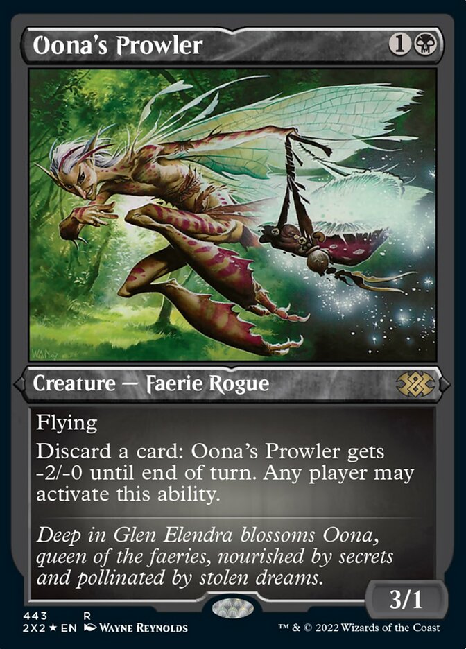 Oona's Prowler (Foil Etched) [Double Masters 2022] | Tacoma Games