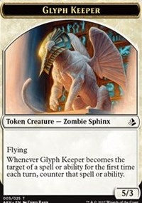 Glyph Keeper Token [Amonkhet Tokens] | Tacoma Games