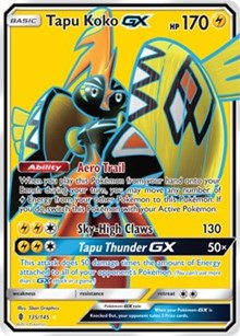 Tapu Koko GX (Full Art) (135) [SM - Guardians Rising] | Tacoma Games