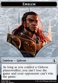 Emblem - Gideon of the Trials // Zombie Token [Amonkhet] | Tacoma Games