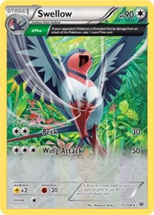 Swellow (XY Roaring Skies) (72) [Deck Exclusives] | Tacoma Games