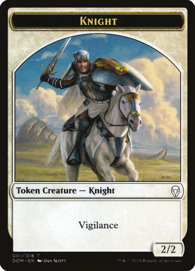 Knight (001/016) [Dominaria Tokens] | Tacoma Games