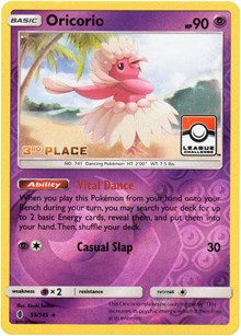 Oricorio - 55/145 (League Promo) [3rd Place] (55) [League & Championship Cards] | Tacoma Games